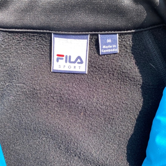Fila teal/blue & pink Sport Jacket size medium - Picture 8 of 8